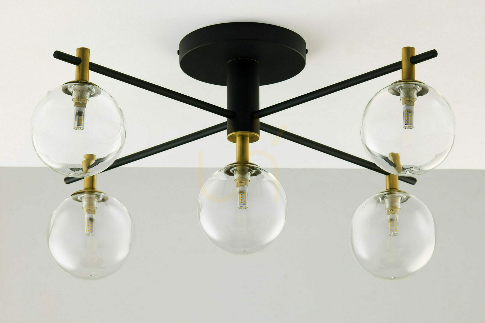 Kontrollera FIGARO Taklampa Guld 5xG9/14W FIGARO Taklampa Guld 5xG9/14W