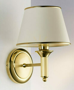 Jupiter CLASSIC 208A vägglampa, satinerad mässing, 1 × E27 / 15 W small 1