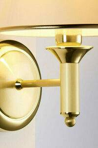 Jupiter CLASSIC 208A vägglampa, satinerad mässing, 1 × E27 / 15 W small 2