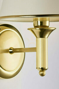 Jupiter CLASSIC 208A vägglampa, satinerad mässing, 1 × E27 / 15 W small 3