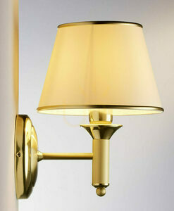 Jupiter CLASSIC 208A vägglampa, satinerad mässing, 1 × E27 / 15 W small 4