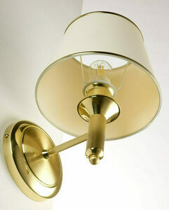 Jupiter CLASSIC 208A vägglampa, satinerad mässing, 1 × E27 / 15 W small 7
