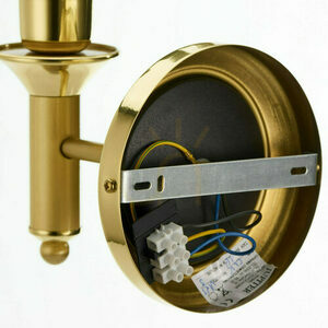 Jupiter CLASSIC 208A vägglampa, satinerad mässing, 1 × E27 / 15 W small 9