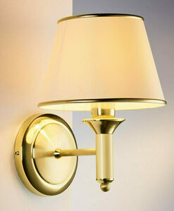 Jupiter CLASSIC 208A vägglampa, satinerad mässing, 1 × E27 / 15 W small 0