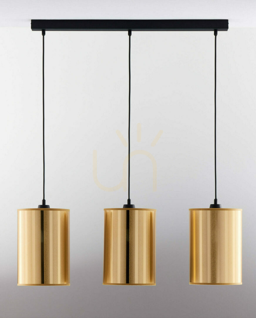 Kontrollera CORTINA Pendellampa Guld 6xE27/15W CORTINA Pendellampa Guld 6xE27/15W