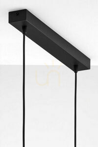 Taklampa Jupiter CORTINA 2091 guld, 2 cylindriska skärmar på 50 cm skena, 2x E27 small 13