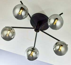 PRATO Taklampa Svart 5xG9/14W small 12