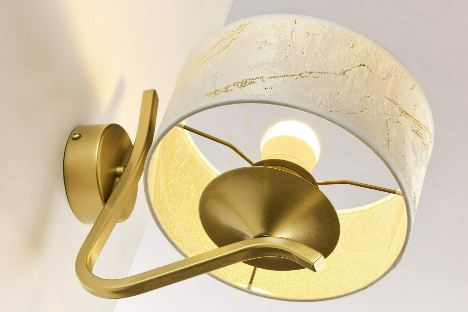 Förhandsvisning Vägglampa KASZMIR Gold 1xE27/15W Vägglampa KASZMIR Gold 1xE27/15W