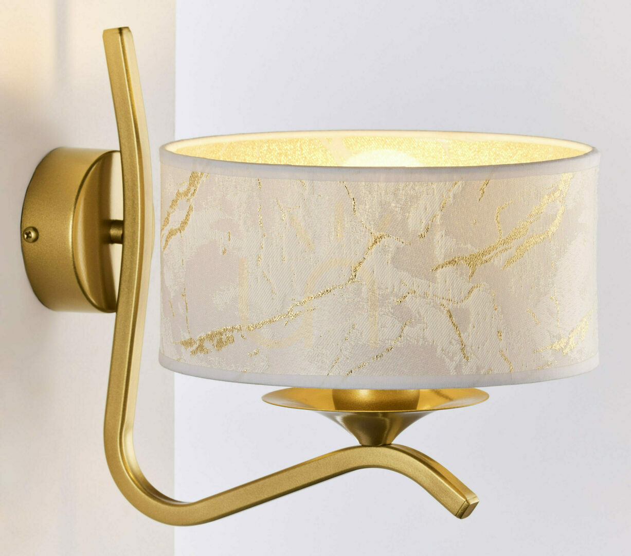 Förhandsvisning Vägglampa KASZMIR Gold 1xE27/15W Vägglampa KASZMIR Gold 1xE27/15W