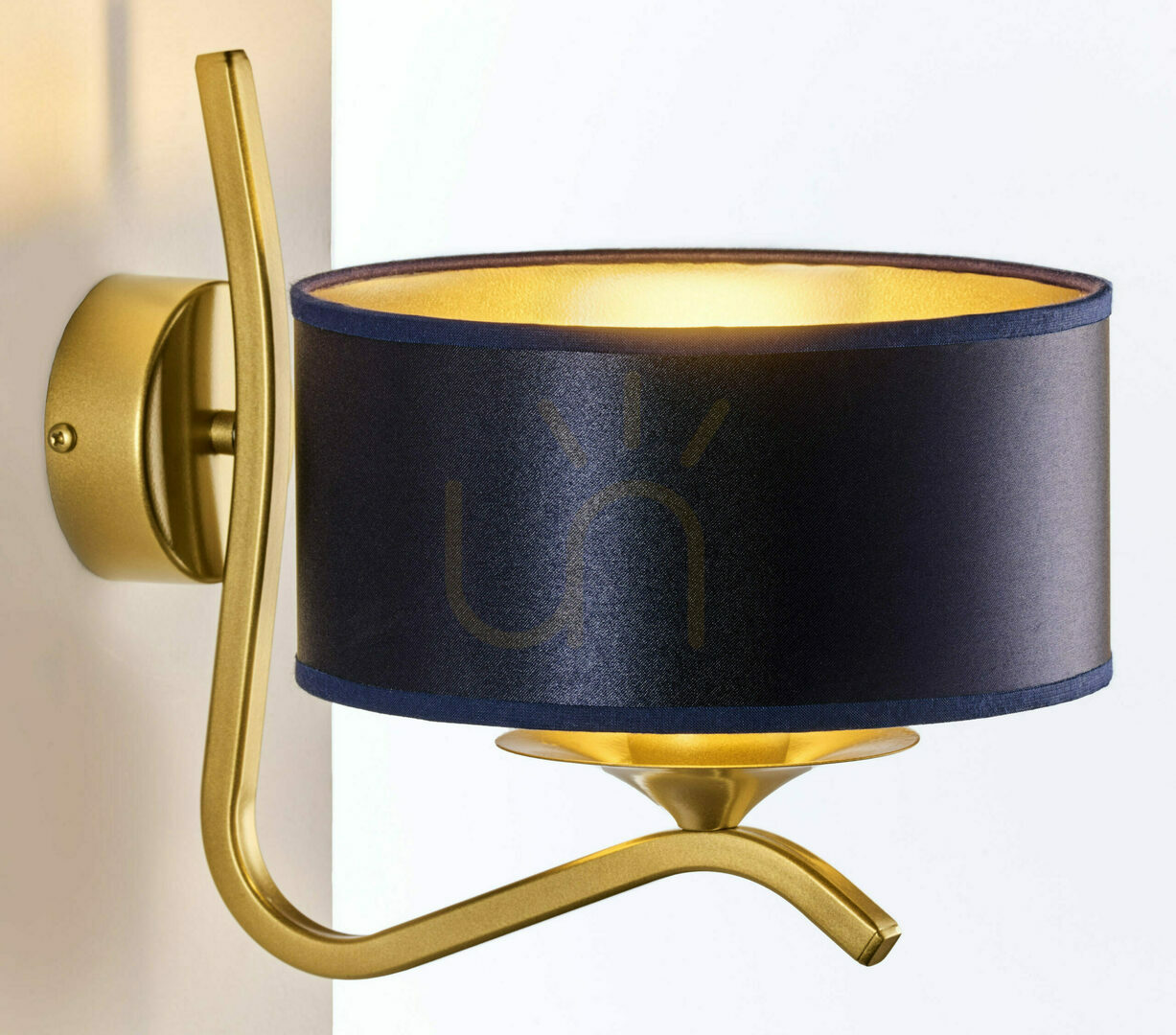 Förhandsvisning Vägglampa KASZMIR Gold 1xE27/15W Vägglampa KASZMIR Gold 1xE27/15W