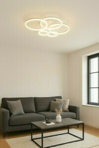 Aviano RAVELO 9055-508 taklampa med fem ljuspunkter, mattvit LED 70 W small 2