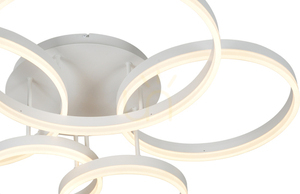 Aviano RAVELO 9055-508 taklampa med fem ljuspunkter, mattvit LED 70 W small 4