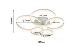 RAVELO trippel taklampa 9055-308 Aviano small 3