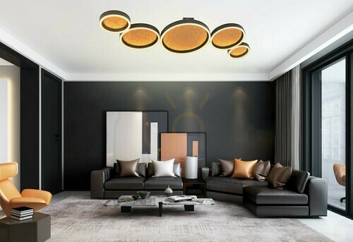 Kontrollera Taklampa fem BORDEAUX 9069-504 Aviano