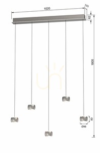 QUIBERON fyra pendellampor 7039-503 Aviano small 5