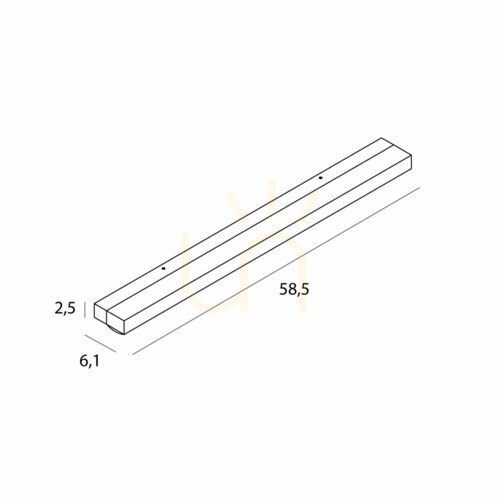 Kontrollera Vägglampa Max Light Trio W0403D krom LED 58,5 cm IP44 dimbar 3000K