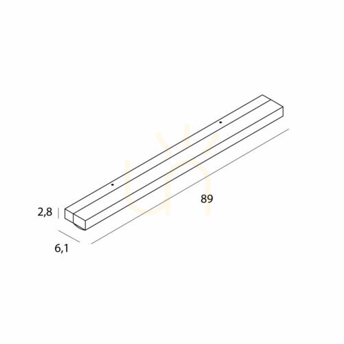 Kontrollera Vägglampa Max Light TRIO svart LED dimbar 89 cm 10W 3000K W0404D