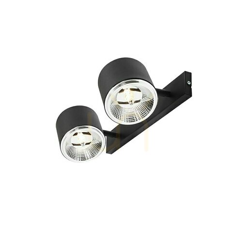 Kontrollera Vägglampa Aldex Bot 2 svart metall GU10-AR111 1047D
