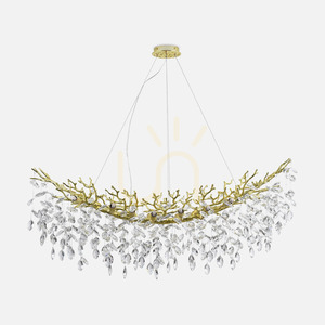 Taklampa Zuma Line CINDY MD4115-14I-G guld 14xG9 small 3