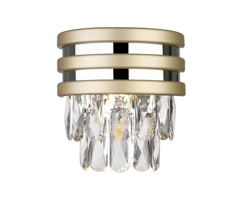 Kontrollera NAICA vägglampa W0525-01A-V6B5 Guld 1xG9