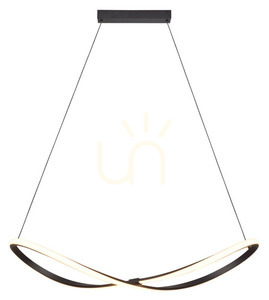 Zuma Line ROSENTRA P241060001 – svart LED-pendellampa small 0