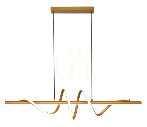 Kontrollera VELENNE P241249402 Guld 1xLED taklampa