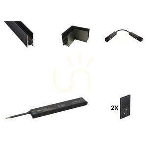 Set L LUNA-MAG magnetisk utanpåliggande belysning small 0