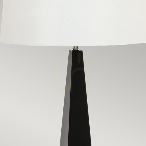 Kontrollera Ascent bordslampa med vit skärm - 1 ljuskälla - Svart Elstead
