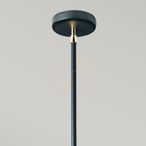 Balance ljuskrona - 5 ljuskällor - Svart / Polerad Nickel Elstead small 1