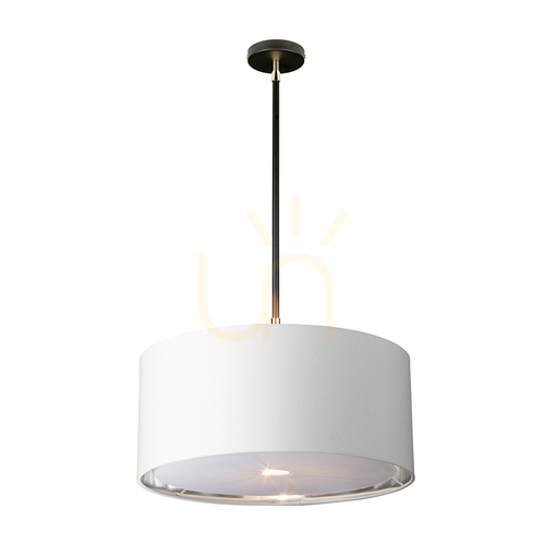 Kontrollera Balance taklampa - 1 ljuskälla - Svart / Polerad Nickel Elstead