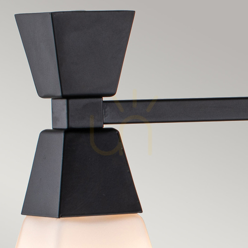 Kontrollera Vägglampa Bowtie – 3 ljuskällor – matt svart Elstead
