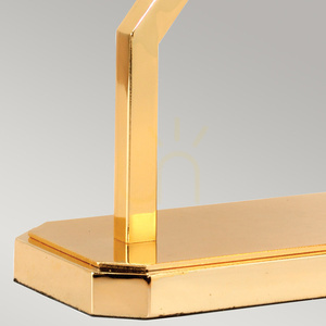 Bordslampa Cross - 1 ljuskälla - Polerat guld, elfenbensvit skärm Elstead small 4