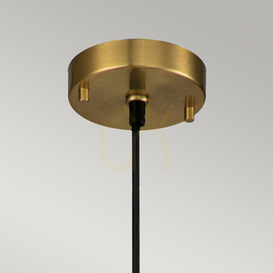 Etoile medium taklampa - 1 ljuskälla - Äldre mässing / Guldflisor Elstead small 1