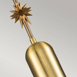 Etoile medium taklampa - 1 ljuskälla - Äldre mässing / Guldflisor Elstead small 3