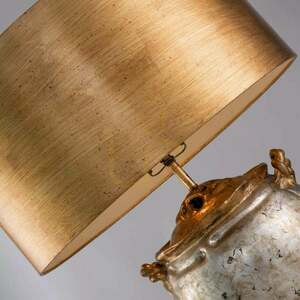 Elstead Flambeau Jackson bordslampa, antiksilver och guld, 1×E27 small 6