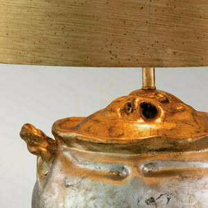 Elstead Flambeau Jackson bordslampa, antiksilver och guld, 1×E27 small 2