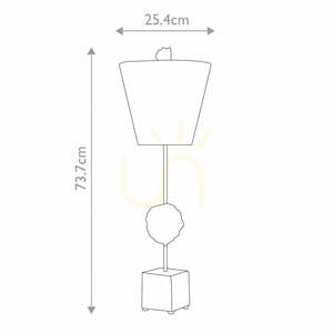 Petra bordslampa - 1 ljuskälla - benvit Elstead small 6