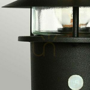 Helsingor PIR sensor piedestal lykta - 1 ljuskälla - Svart Elstead small 3