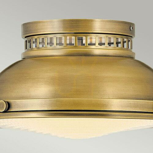 Kontrollera Amelia plafond - 2 ljuskällor - mässing Heritage Brass Elstead