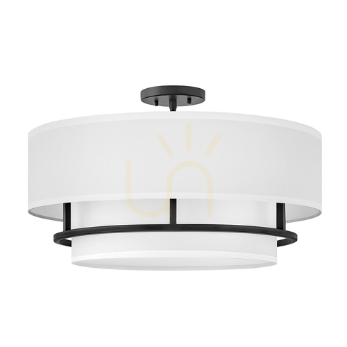 Kontrollera Graham 4xE14 hänglampa svart 58 cm Elstead HK-GRAHAM-L-BK