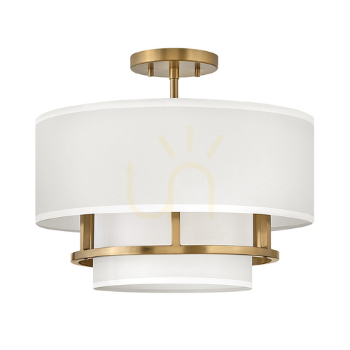 Kontrollera Graham taklampa - 3 ljuskällor - Lacquered brass Elstead