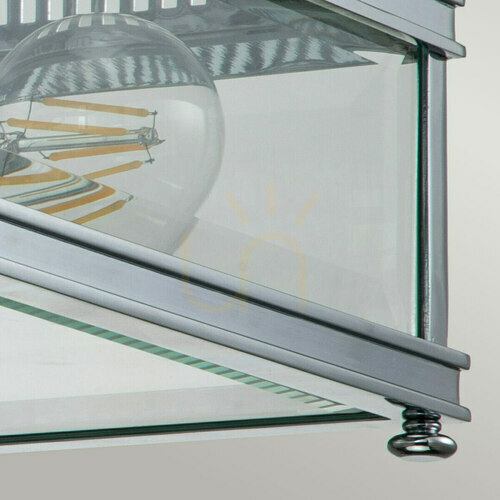 Kontrollera Elstead Holborn takplafond för utomhusbruk, 2×E27, polerad krom