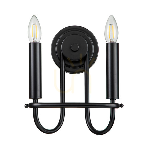 Kontrollera Capitol Hill vägglampa - 2 ljuskällor - Svart Elstead