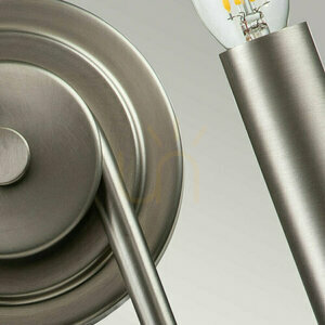 Capitol Hill vägglampa - 2 ljuskällor - Borstad nickel Elstead small 4