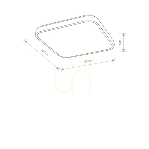 Kontrollera AGNES SQUARE LED PRO Plafond 10983 Nowodvorski