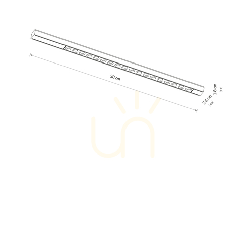 Kontrollera UT-LVM FOCUS LED 18W 11332 Nowodvorski Belysning för strömskenor