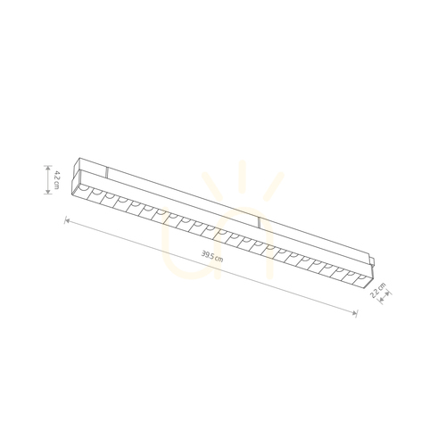 Kontrollera LVM FOCUS LED 15W strömskenelampa 11630 Nowodvorski