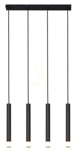 VELIC Taklampa P241125804BL Svart 4xG9. 0 VELIC Taklampa P241125804BL Svart 4xG9. small 0