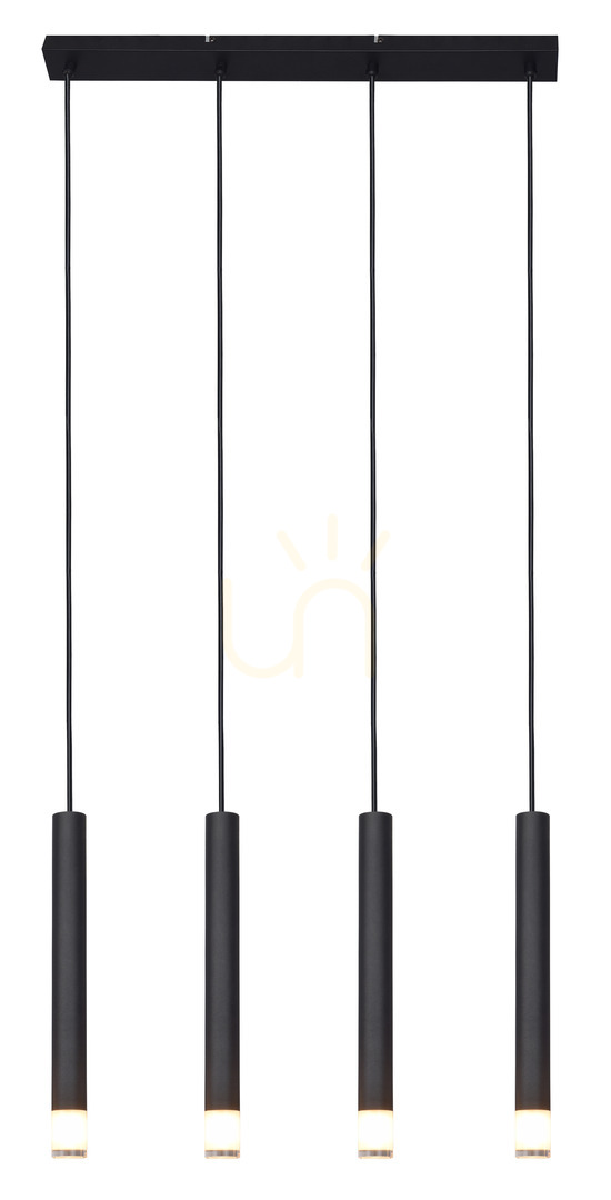 Kontrollera VELIC Taklampa P241125804BL Svart 4xG9. VELIC Taklampa P241125804BL Svart 4xG9.