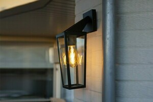 Vägglampa utomhus Lutec PINE svart aluminium glas 5296602012 small 1